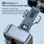 Kit vivavoce Bluetooth 5.1 con caricabatterie rapido per auto