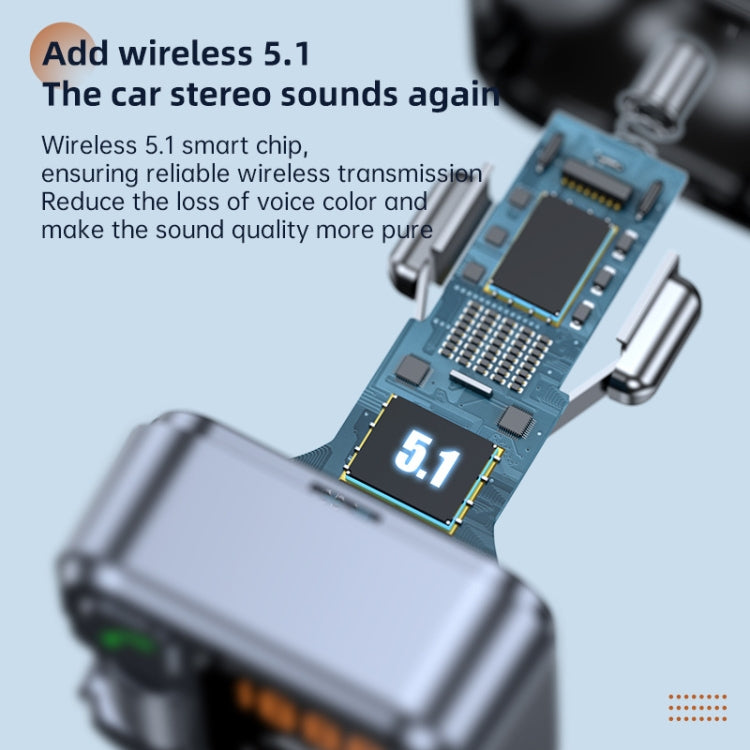 Kit vivavoce Bluetooth 5.1 con caricabatterie rapido per auto
