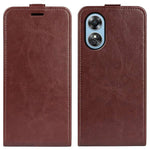 Per OPPO A17 R64 Custodia per telefono in pelle con vibrazione verticale Texture, For OPPO A17