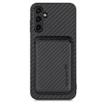 Custodia magnetica in pelle fibra carbonio per Galaxy A54 5G