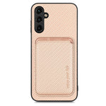 Custodia magnetica in pelle fibra carbonio per Galaxy A54 5G