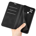 Per Xiaomi Poco C40 Custodia per telefono in pelle con aspirazione magnetica retro-pelle, For Xiaomi Poco C40