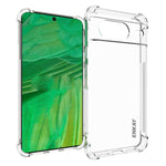 ENKAY Custodia per telefono antiscivolo antiurto in TPU trasparente, For Google Pixel 11 Pro XL, For Google Pixel 11, For Google Pixel 11 Pro, For Google Pixel 10a, For Google Pixel 9a, For Google Pixel 9 Pro, For Google Pixel 9, For Google Pixel 8a   ...