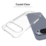 ENKAY Custodia per telefono antiscivolo antiurto in TPU trasparente, For Google Pixel 11 Pro XL, For Google Pixel 11, For Google Pixel 11 Pro, For Google Pixel 10a, For Google Pixel 9a, For Google Pixel 9 Pro, For Google Pixel 9, For Google Pixel 8a   ...