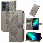 Custodia in pelle goffrata per Realme C55
