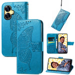 Custodia in pelle goffrata per Realme C55