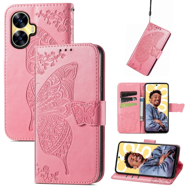 Custodia in pelle goffrata per Realme C55