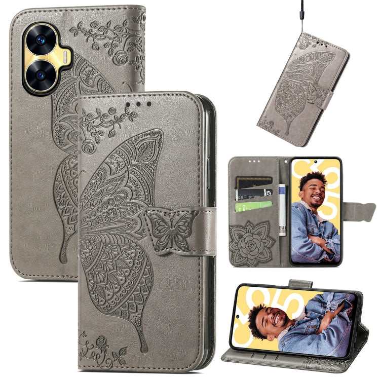 Custodia in pelle goffrata per Realme C55