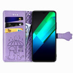 Custodia in pelle goffrata per Realme C55