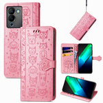 Custodia in pelle goffrata per Realme C55