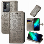 Custodia in pelle goffrata per Realme C55