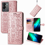 Custodia in pelle goffrata per Realme C55