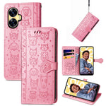 Custodia in pelle goffrata per Realme C55