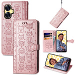Custodia in pelle goffrata per Realme C55