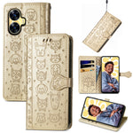 Custodia in pelle goffrata per Realme C55