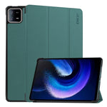 Per Xiaomi Pad 6 ENKAY Tri-fold Custer Texture Custodia Smart con supporto in pelle, For Xiaomi Pad 6