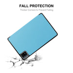 Per Xiaomi Pad 6 ENKAY Tri-fold Custer Texture Custodia Smart con supporto in pelle, For Xiaomi Pad 6