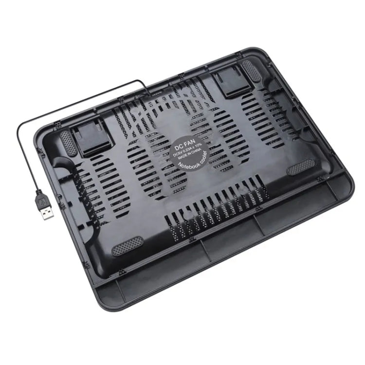 N128 Cooling Pad doppia ventola con luce LED per laptop