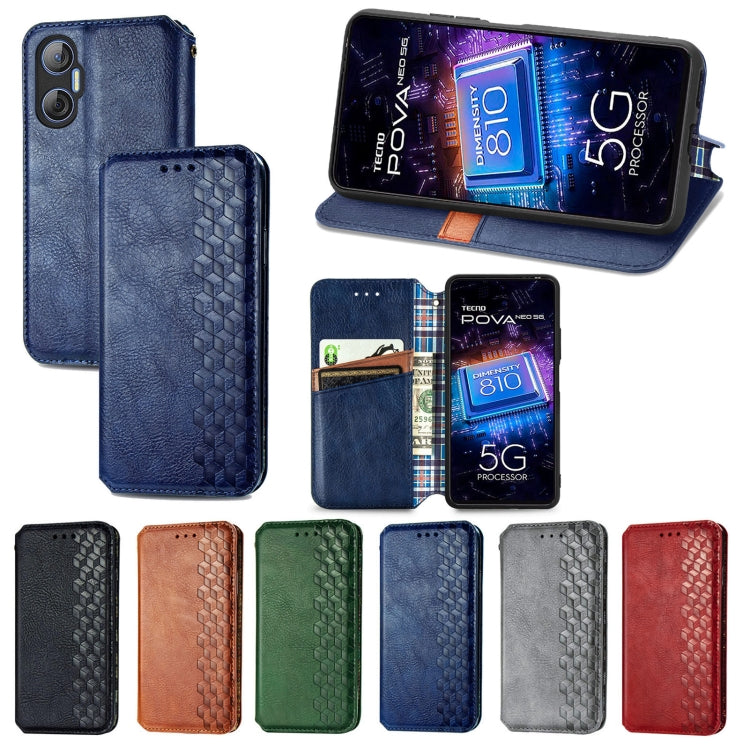 Custodia portafoglio in pelle per Tecno Pova Neo 5G