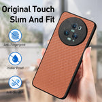 Cover posteriore in pelle con texture in fibra di carbonio, For Honor Magic5 Pro, For vivo X70