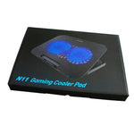 Supporto raffreddamento laptop doppia ventola N11