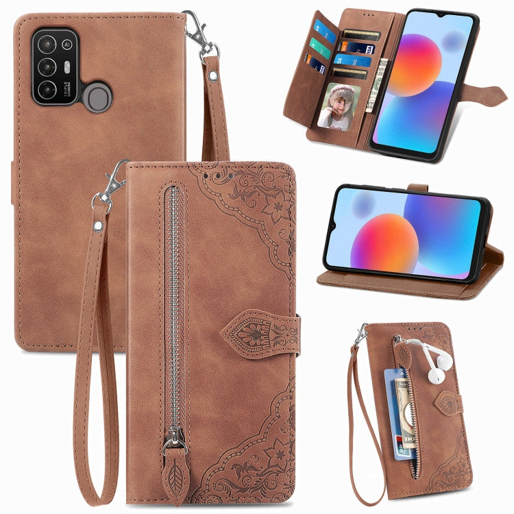 Custodia in pelle con cerniera per Samsung Galaxy A14 4G