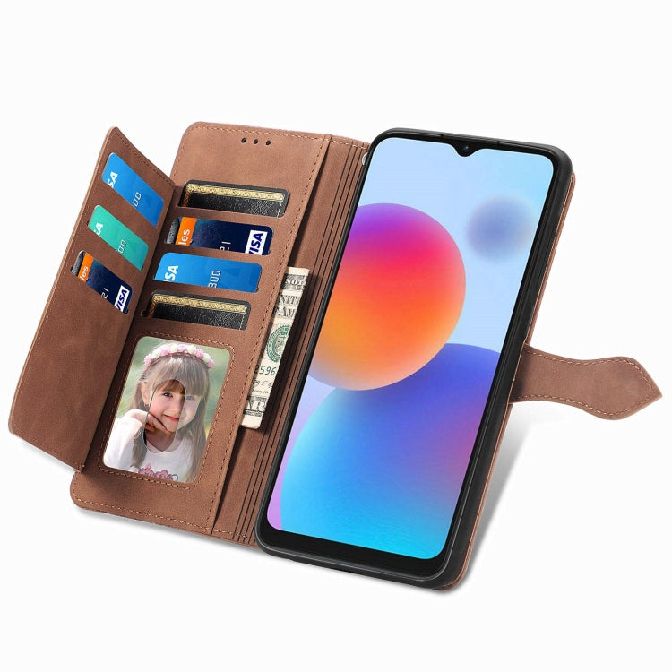 Custodia in pelle con cerniera per Samsung Galaxy A14 4G