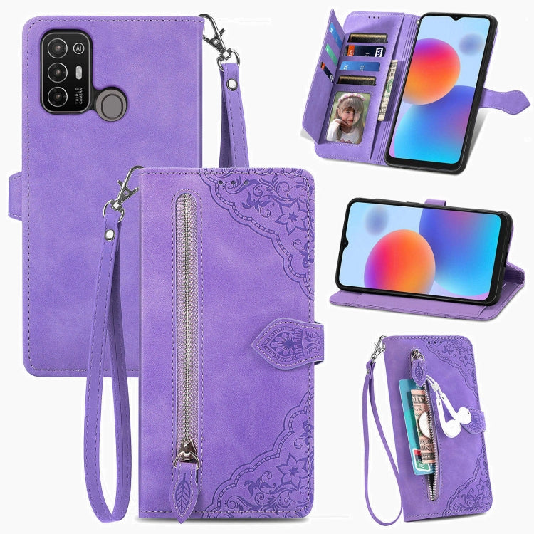 Custodia in pelle con cerniera per Samsung Galaxy A14 4G
