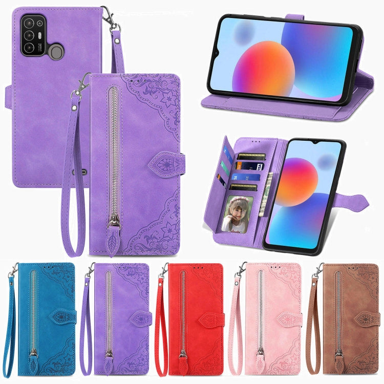 Custodia in pelle con cerniera per Samsung Galaxy A14 4G