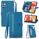 Custodia in pelle con cerniera per Samsung Galaxy A14 4G