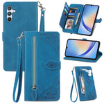 Custodia in pelle con cerniera per Samsung Galaxy A14 4G