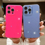 Custodia per telefono in TPU tinta unita Jelly Glitter, For iPhone 14 Pro Max
