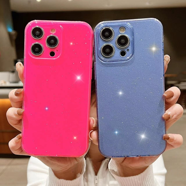 Custodia per telefono in TPU tinta unita Jelly Glitter, For iPhone 14 Pro Max