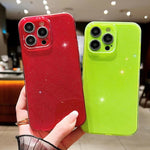 Custodia per telefono in TPU tinta unita Jelly Glitter, For iPhone 14 Pro Max