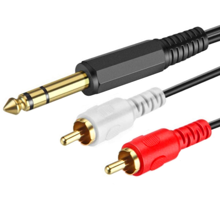 Cavo audio 6,35 mm a doppio RCA maschio 0,2-1,5 m