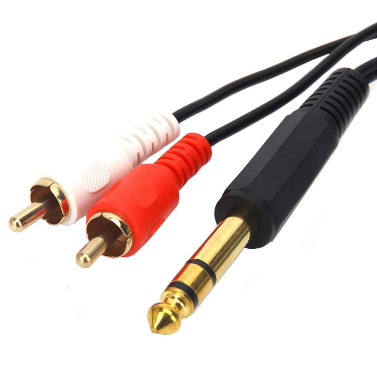 Cavo audio 6,35 mm a doppio RCA maschio 0,2-1,5 m