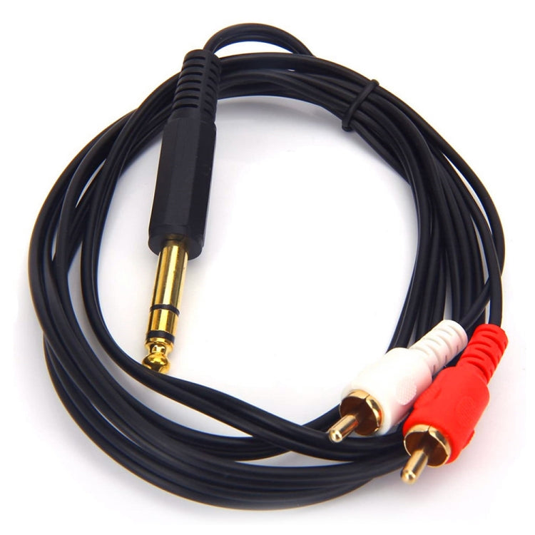 Cavo audio 6,35 mm a doppio RCA maschio 0,2-1,5 m