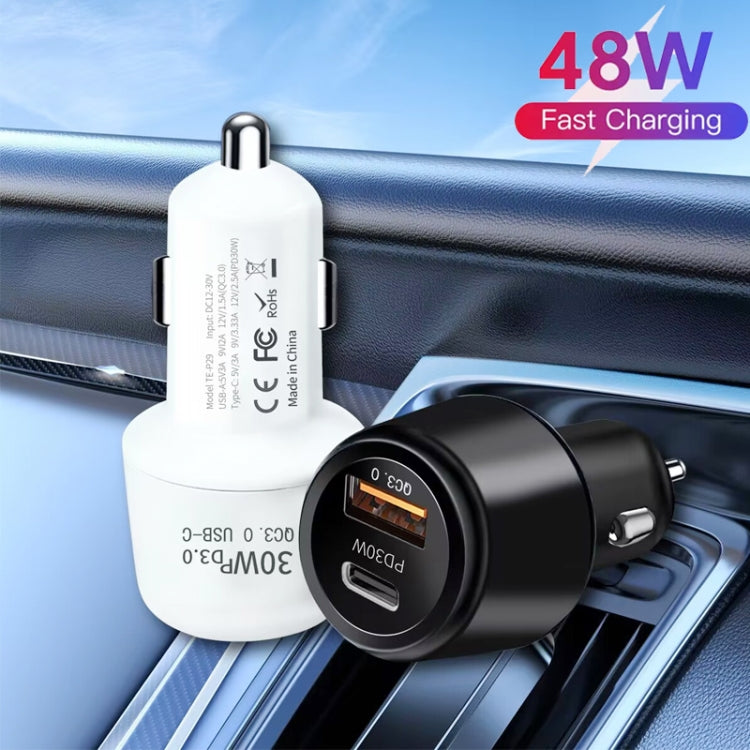 Caricatore auto doppia porta USB 48W PD30W + QC3.0 18W