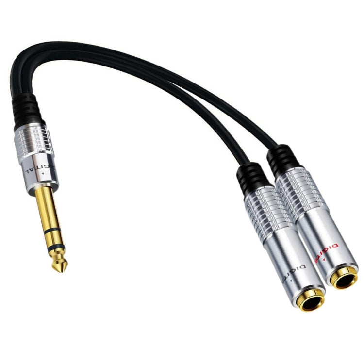 Adattatore audio stereo 6,35 mm maschio a doppia femmina, 0,2 m - immagine 2