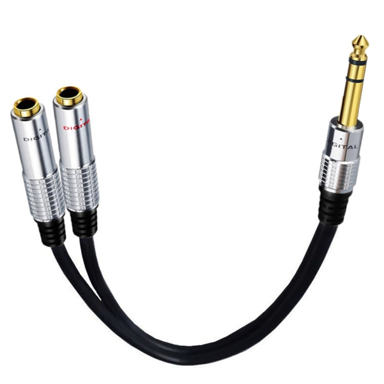 Adattatore audio stereo 6,35 mm maschio a doppia femmina, 0,2 m - immagine 3