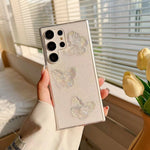 Custodia TPU trasparente con farfalle per Samsung Galaxy S10