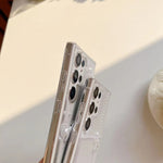 Custodia TPU trasparente con farfalle per Samsung Galaxy S10