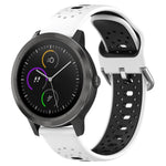 Cinturino in silicone bicolore traspirante da 20 mm, For Garmin Vivoactive3
