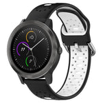 Cinturino in silicone bicolore traspirante da 20 mm, For Garmin Vivoactive3