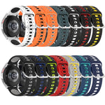 Cinturino in silicone bicolore traspirante da 20 mm, For Garmin Vivoactive3