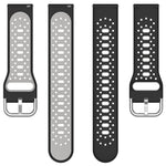Cinturino in silicone bicolore traspirante da 20 mm, For Garmin Approach S40