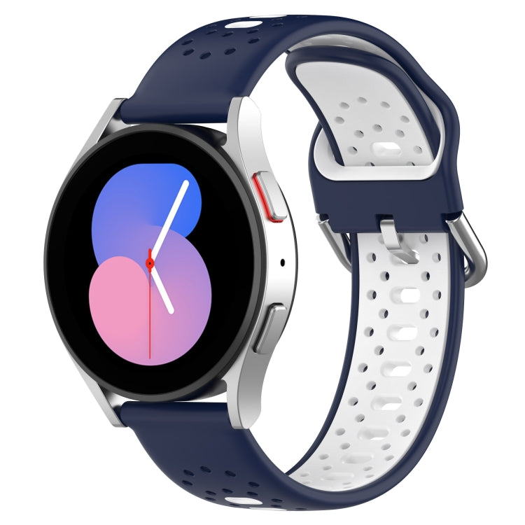 Cinturino in silicone bicolore traspirante da 20 mm, For Samsung Galaxy Watch 5 Pro 45mm