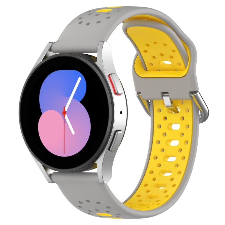 Cinturino in silicone bicolore traspirante da 20 mm, For Samsung  Galaxy Watch 4 Classic 42mm