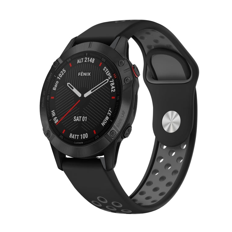 Cinturino sportivo in silicone 22 mm per Garmin Fenix 6