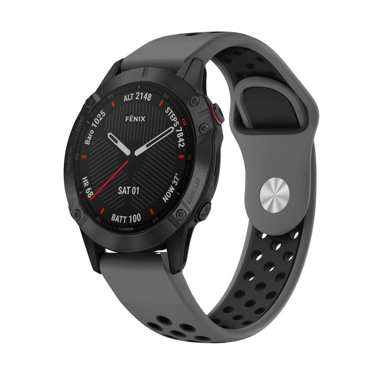 Cinturino sportivo in silicone 22 mm per Garmin Fenix 6